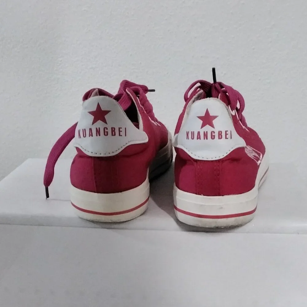 kuan bei Women Sneakers Canvas Size 7.5 Fushia Size 38 Europe - Picture 2 of 16